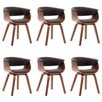 Thumbnail for Esszimmerstühle 6 Stk. Grau Bugholz und Stoff