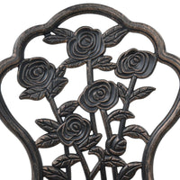 Thumbnail for Bistro-Stühle 2 Stk. Bronze Aluminiumguss