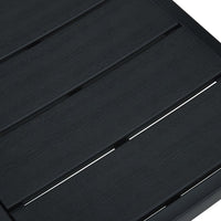 Thumbnail for Gartenstühle 4 Stk. Schwarz HDPE Holz-Optik