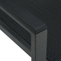 Thumbnail for Gartenstühle 2 Stk. Schwarz Kunststoff Rattan-Optik