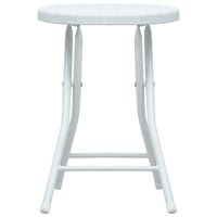 Thumbnail for Klappbare Garten-Hocker 4 Stk. Weiß HDPE Rattanoptik