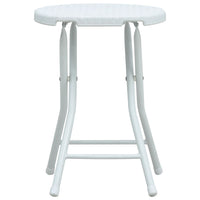 Thumbnail for Klappbare Garten-Hocker 4 Stk. Weiß HDPE Rattanoptik