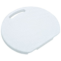 Thumbnail for Klappbare Garten-Hocker 4 Stk. Weiß HDPE Rattanoptik