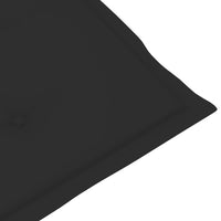 Thumbnail for Gartenstuhlauflagen für Hochlehner 2 Stk. Schwarz 120x50x3 cm