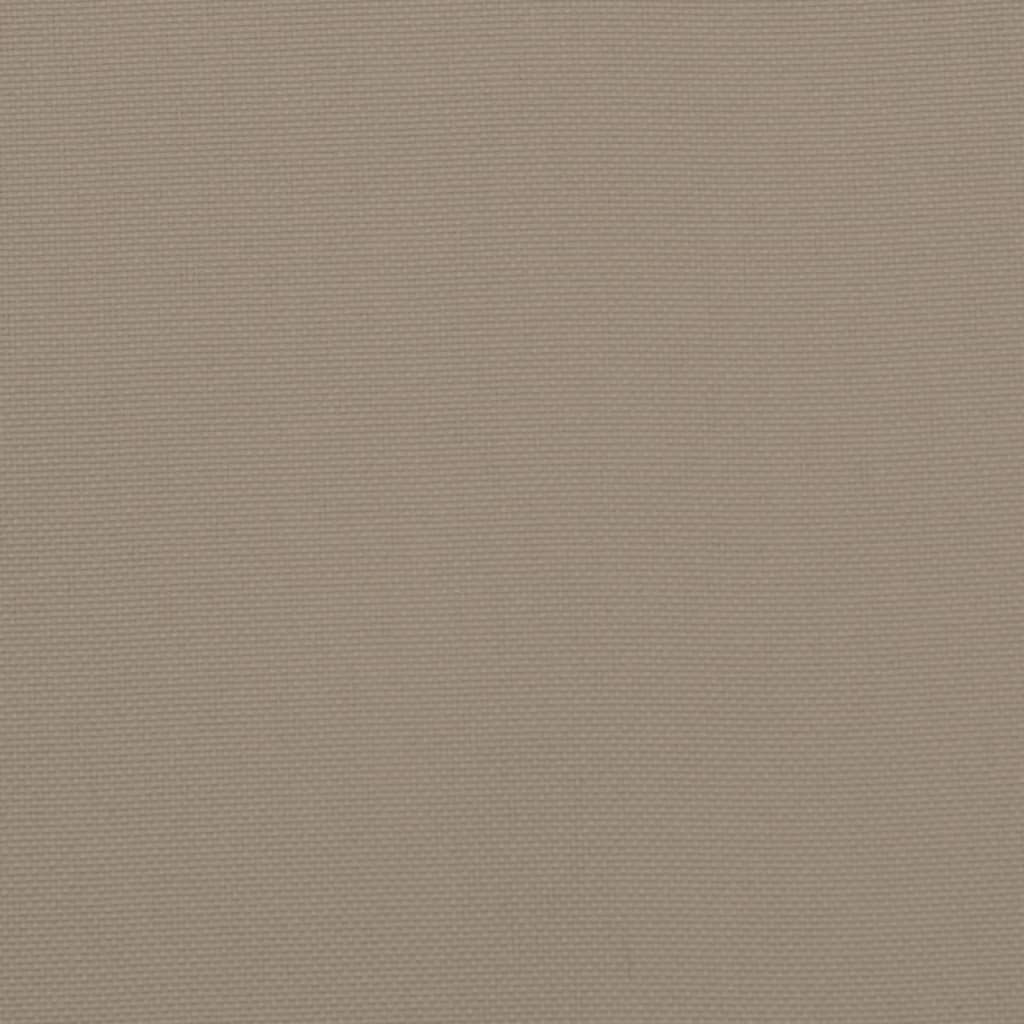 Gartenstuhlauflagen für Hochlehner 2Stk. Taupe 120x50x3cm Stoff