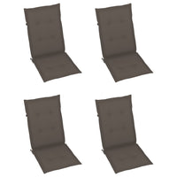 Thumbnail for Gartenstuhlauflagen 4 Stk. Taupe 120x50x3 cm
