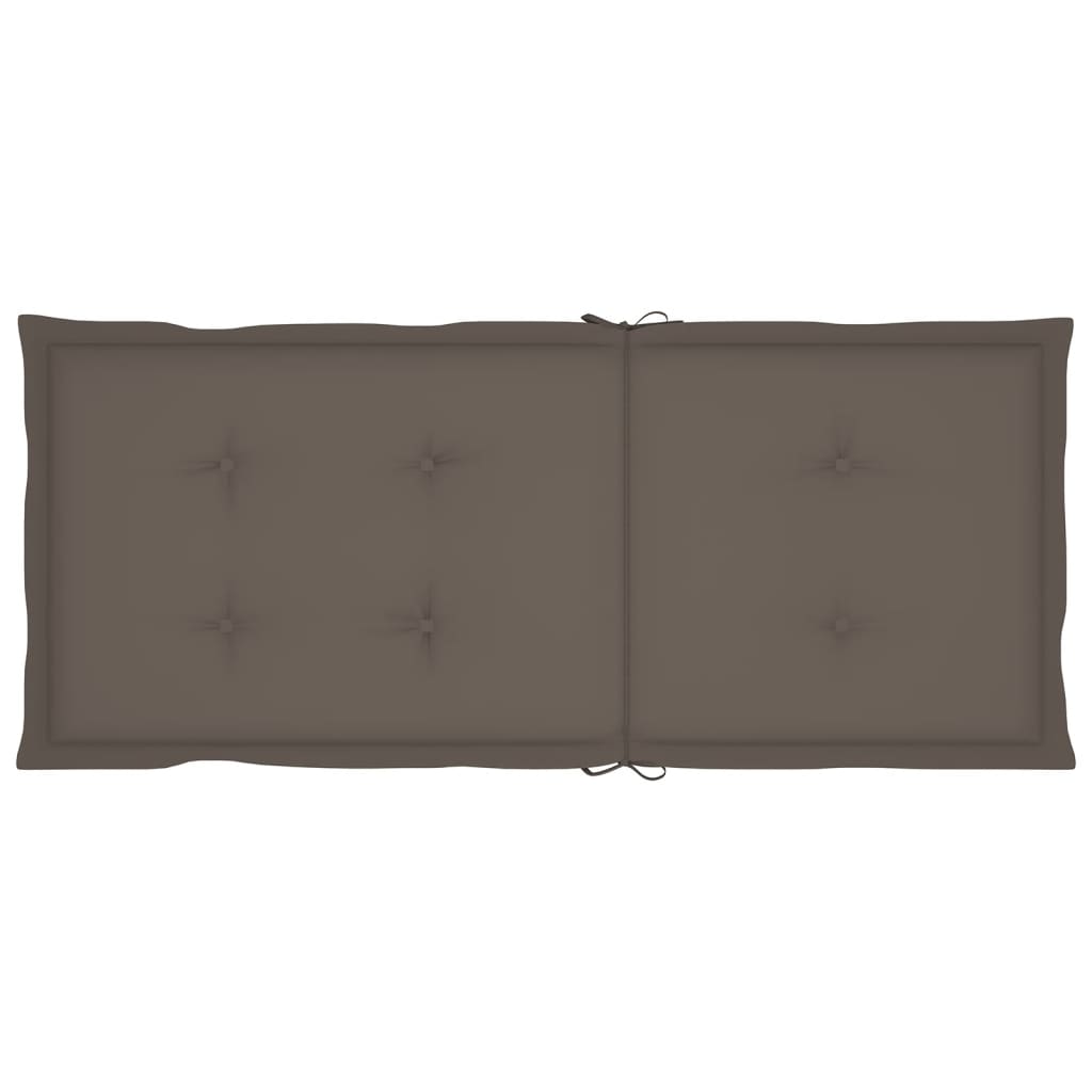 Gartenstuhlauflagen 4 Stk. Taupe 120x50x3 cm