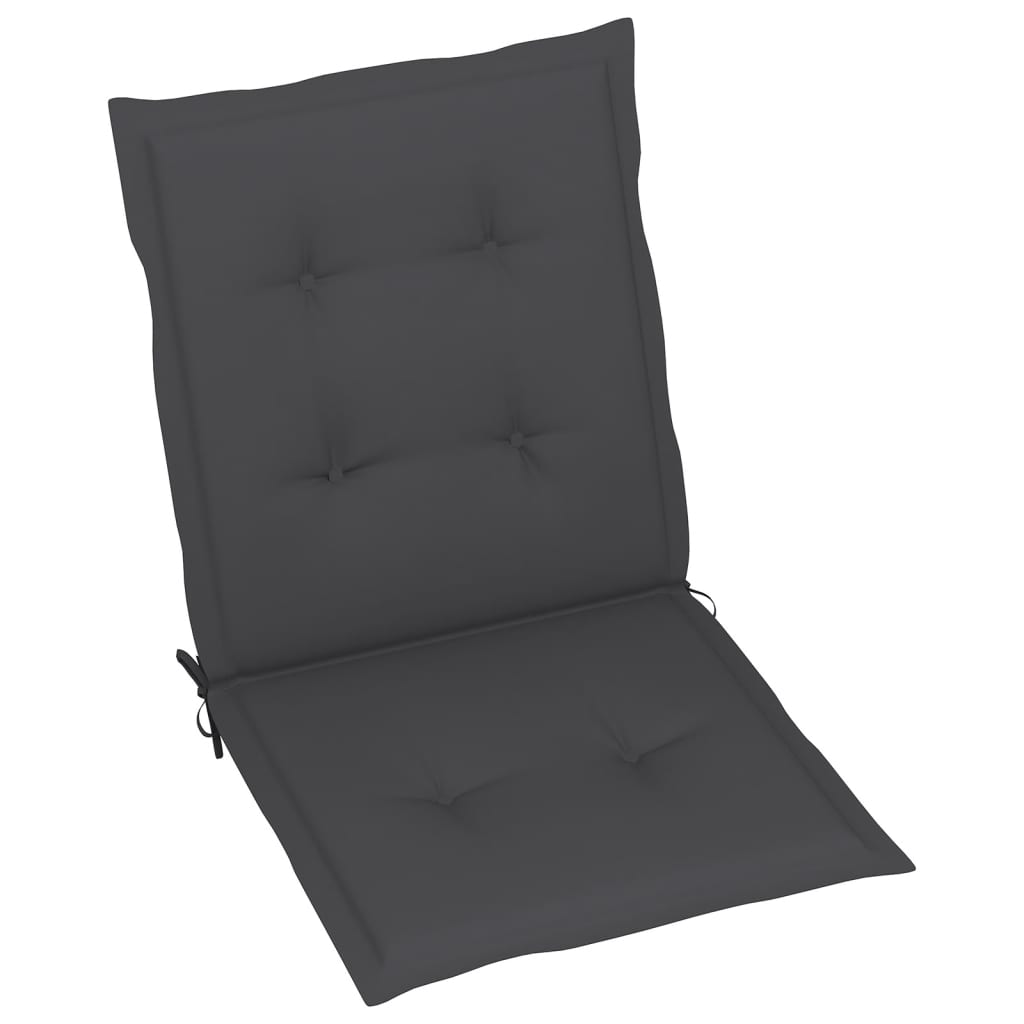 Gartenstuhlauflagen 2 Stk. Anthrazit 100x50x3 cm