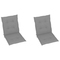 Thumbnail for Gartenstuhlauflagen 2 Stk. Grau 100x50x3 cm