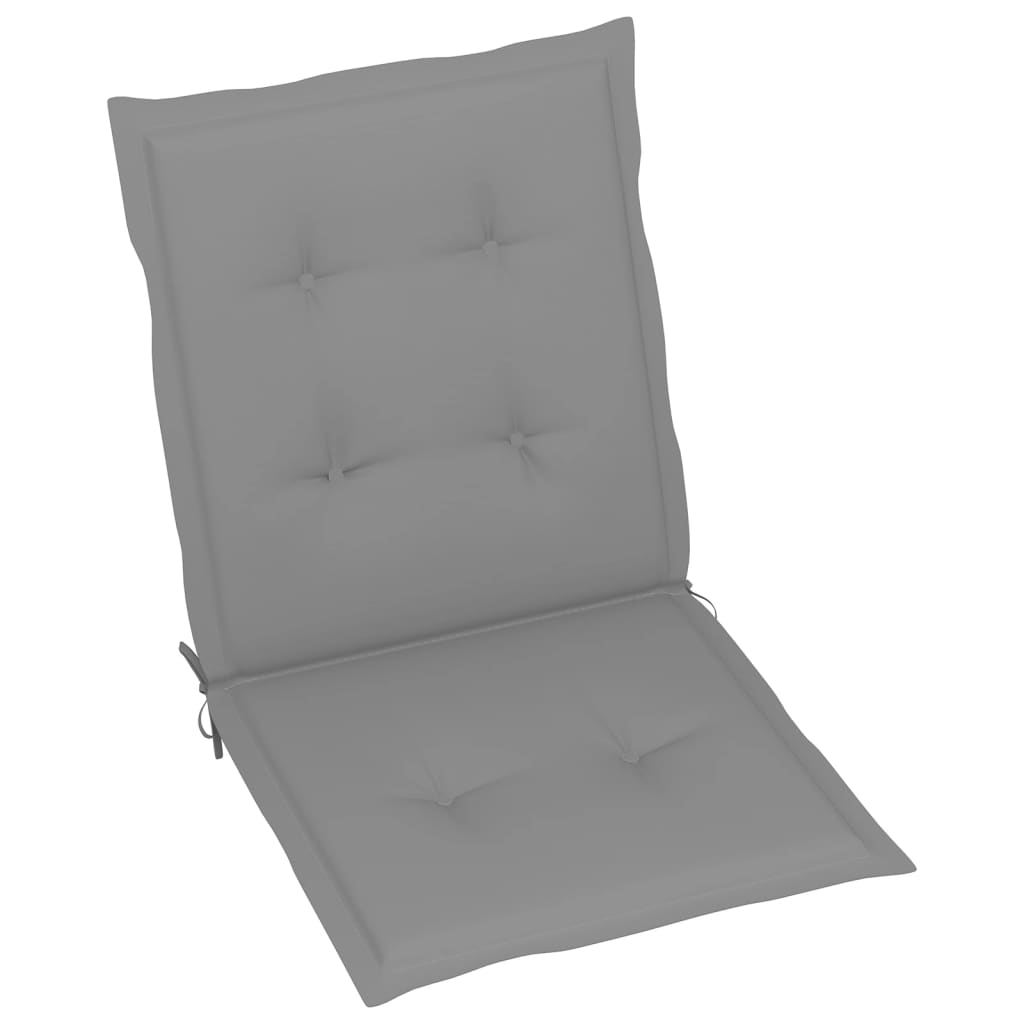 Gartenstuhlauflagen 2 Stk. Grau 100x50x3 cm