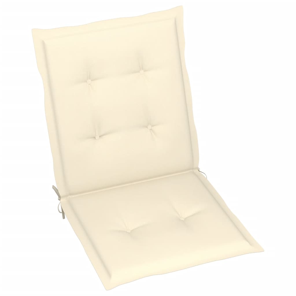 Gartenstuhlauflagen 2 Stk. Creme 100x50x3 cm