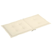 Thumbnail for Gartenstuhlauflagen 2 Stk. Creme 100x50x3 cm