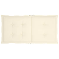 Thumbnail for Gartenstuhlauflagen 2 Stk. Creme 100x50x3 cm