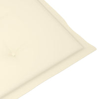 Thumbnail for Gartenstuhlauflagen 2 Stk. Creme 100x50x3 cm