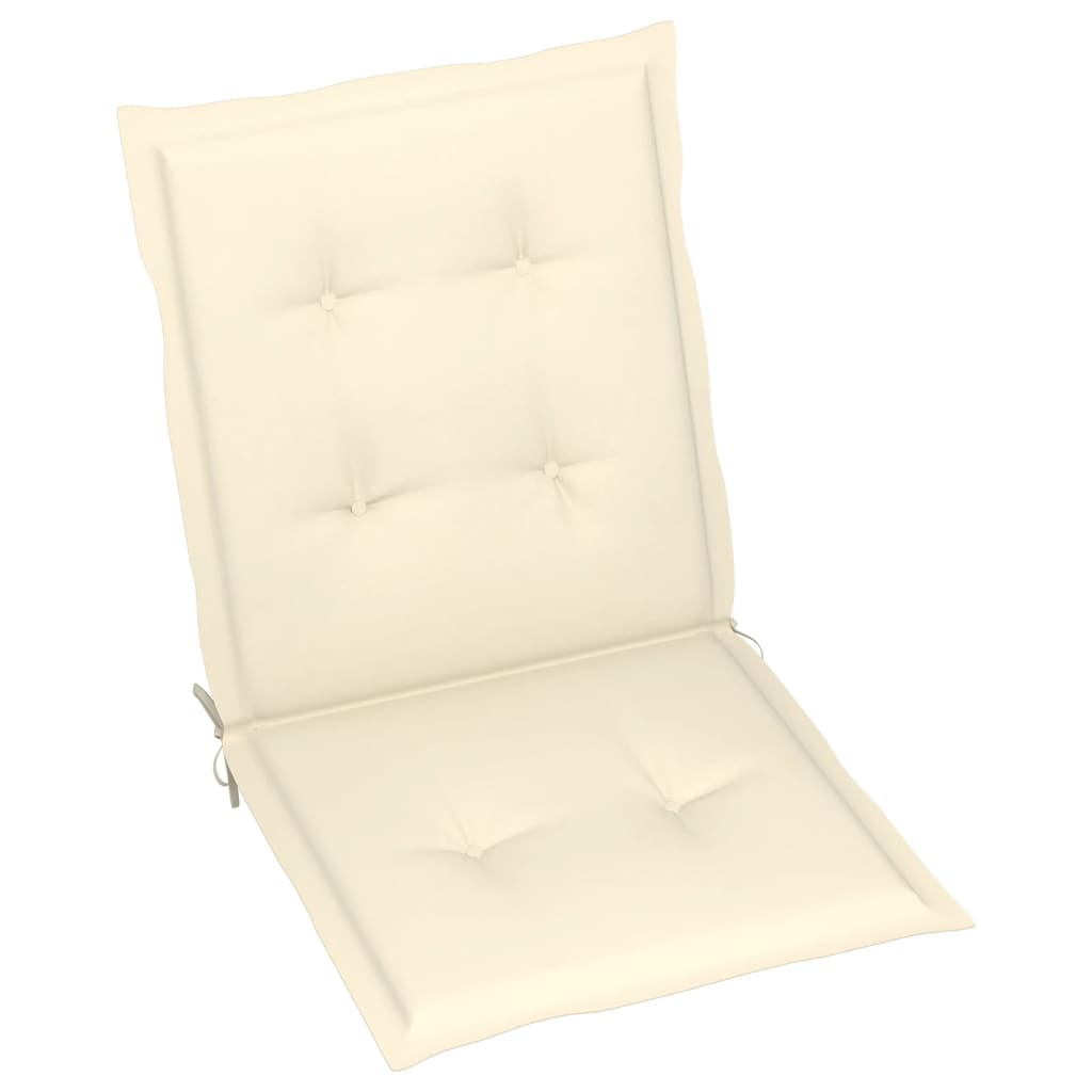 Gartenstuhlauflagen 4 Stk. Creme 100x50x3 cm