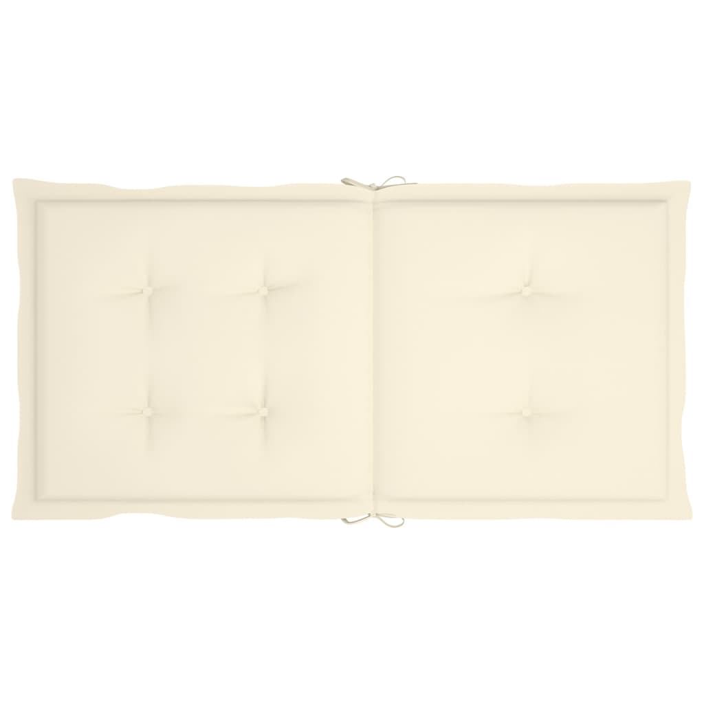 Gartenstuhlauflagen 4 Stk. Creme 100x50x3 cm