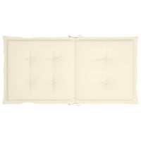 Thumbnail for Gartenstuhlauflagen 4 Stk. Creme 100x50x3 cm