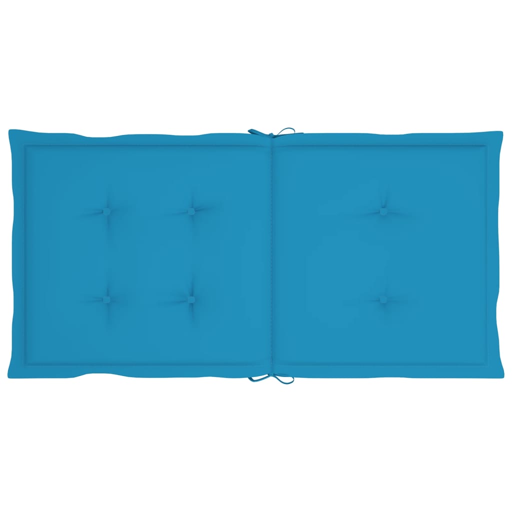 Gartenstuhlauflagen 2 Stk. Blau 100x50x3 cm