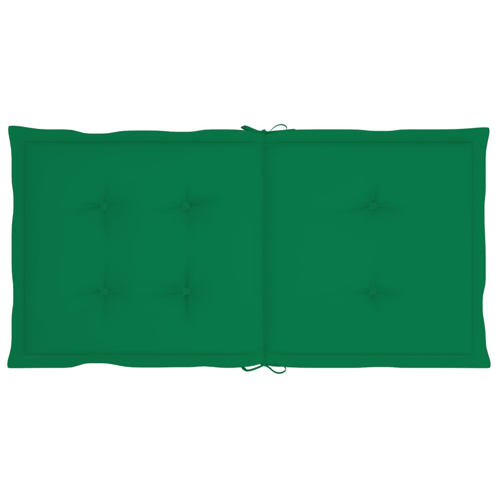 Gartenstuhlauflagen 2 Stk. Grün 100x50x3 cm