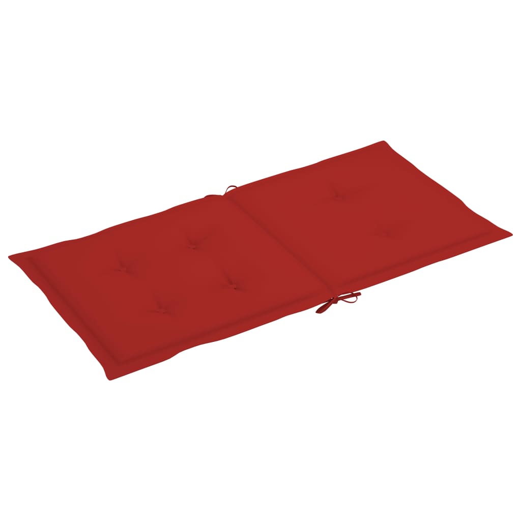 Gartenstuhlauflagen 2 Stk. Rot 100x50x3 cm