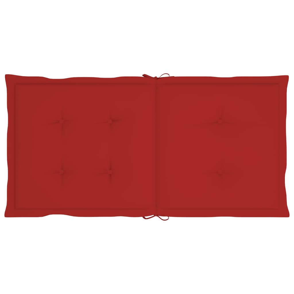Gartenstuhlauflagen 2 Stk. Rot 100x50x3 cm