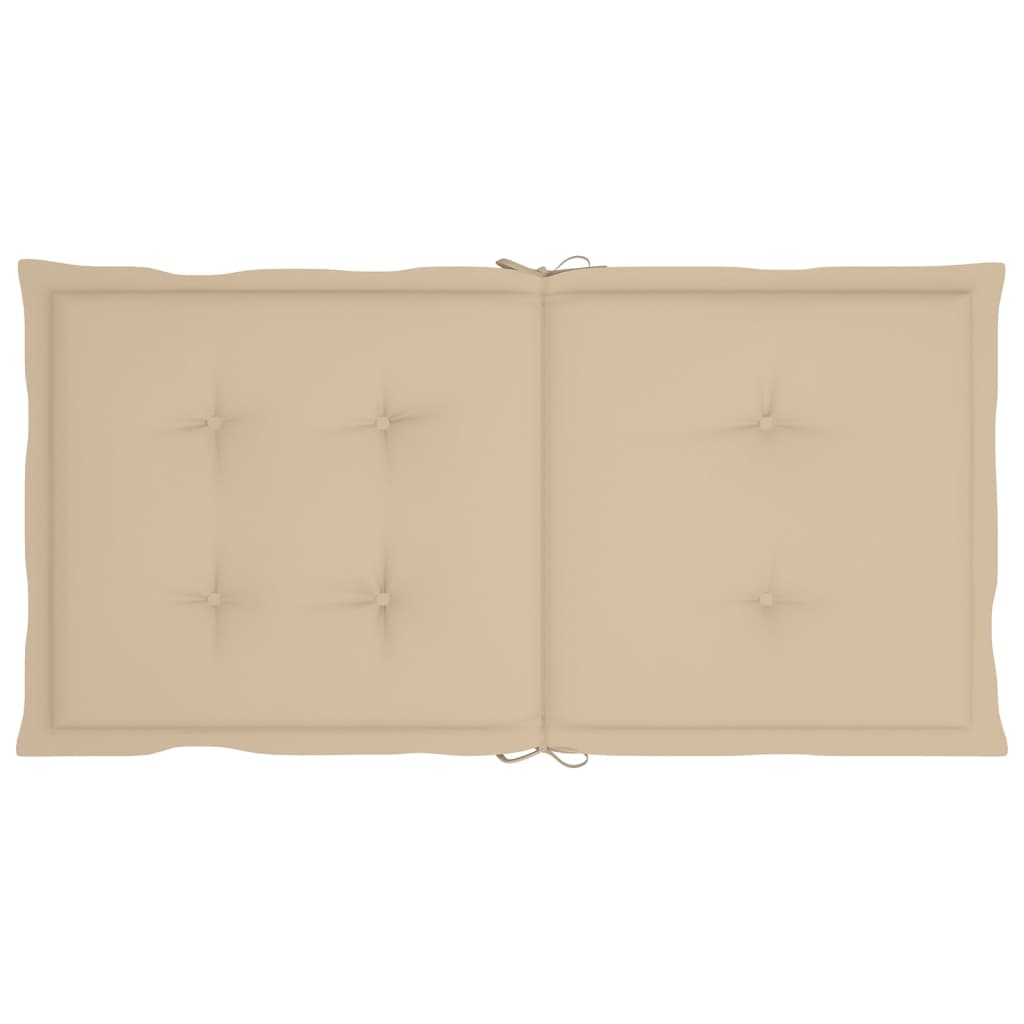 Gartenstuhlauflagen 2 Stk. Beige 100x50x3 cm