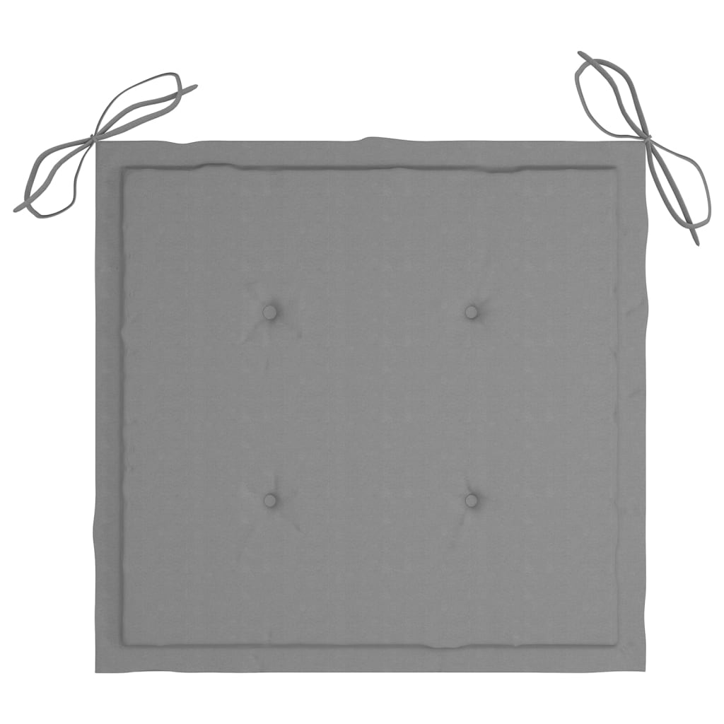 Gartenstuhl-Kissen 4 Stk. Grau 40×40×3 cm