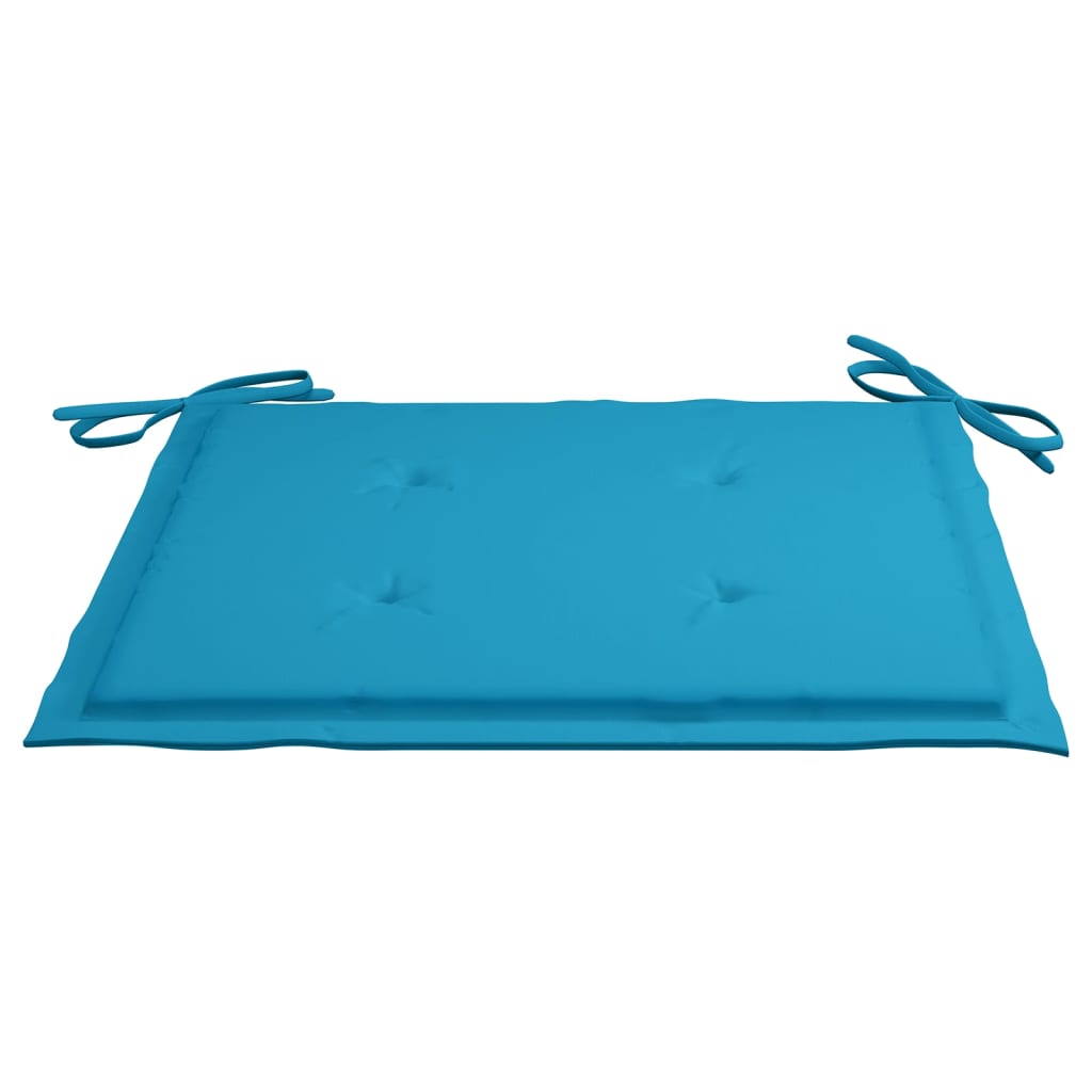 Gartenstuhl-Kissen 4 Stk. Blau 40x40x3 cm