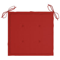Thumbnail for vidaXL Gartenstuhl-Kissen 4 Stk. Rot 40x40x3 cm Oxford-Gewebe