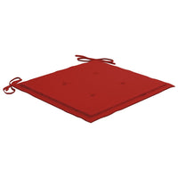 Thumbnail for vidaXL Gartenstuhl-Kissen 4 Stk. Rot 40x40x3 cm Oxford-Gewebe