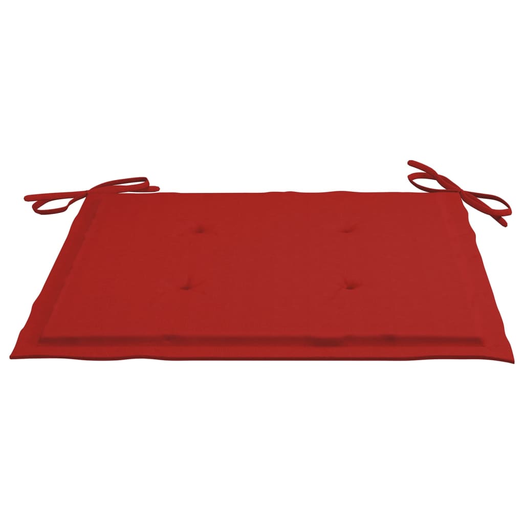 vidaXL Gartenstuhl-Kissen 4 Stk. Rot 40x40x3 cm Oxford-Gewebe
