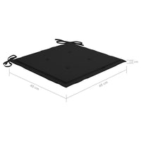 Thumbnail for Gartenstuhl-Kissen 4 Stk. Schwarz 40x40x3 cm Oxford-Gewebe