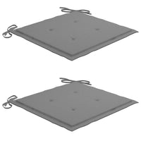 Thumbnail for Gartenstuhl-Kissen 2 Stk. Grau 50×50×3 cm