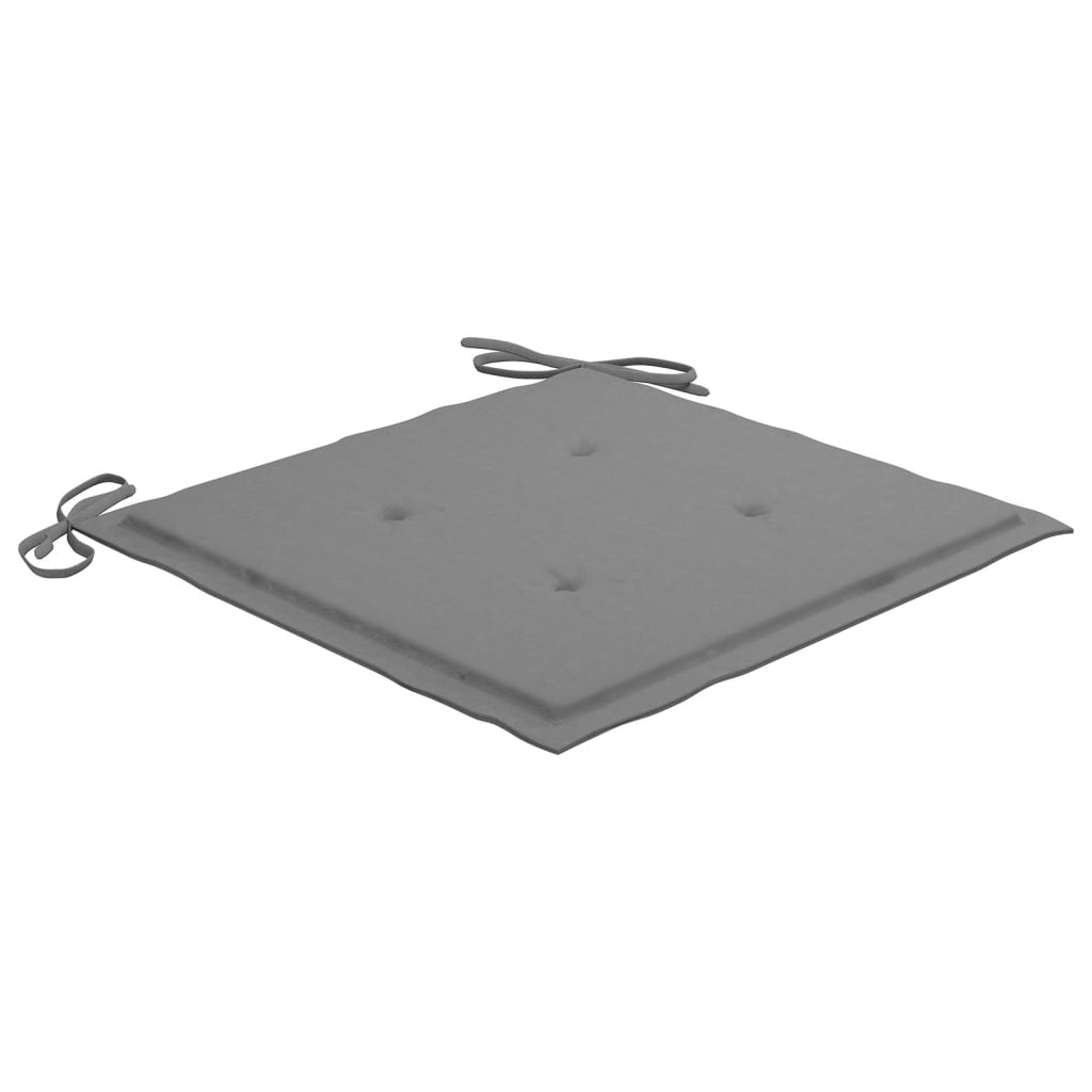 Gartenstuhl-Kissen 2 Stk. Grau 50×50×3 cm