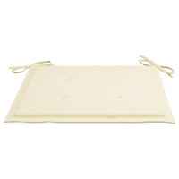 Thumbnail for Gartenstuhl-Kissen 2 Stk. Creme 50×50×3 cm