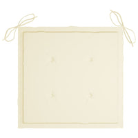 Thumbnail for Gartenstuhl-Kissen 2 Stk. Creme 50×50×3 cm