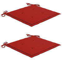Thumbnail for Gartenstuhl-Kissen 2 Stk. Rot 50×50×3 cm