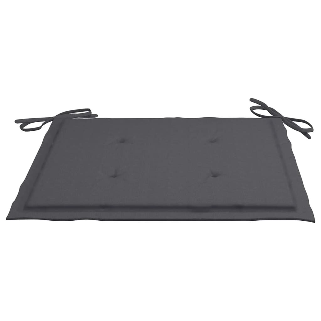 Gartenstuhl-Kissen 2 Stk. Anthrazit 50×50×3 cm