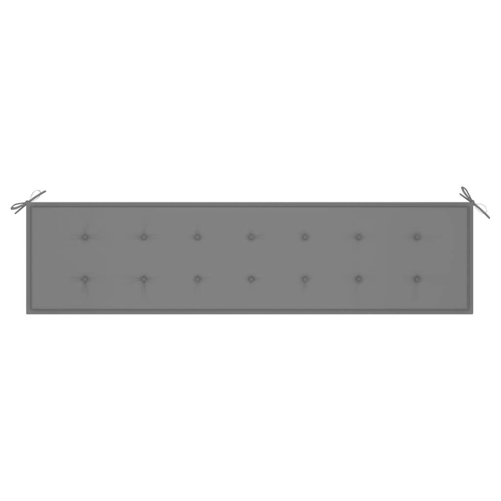 Gartenbank-Auflage Grau 200x50x3 cm