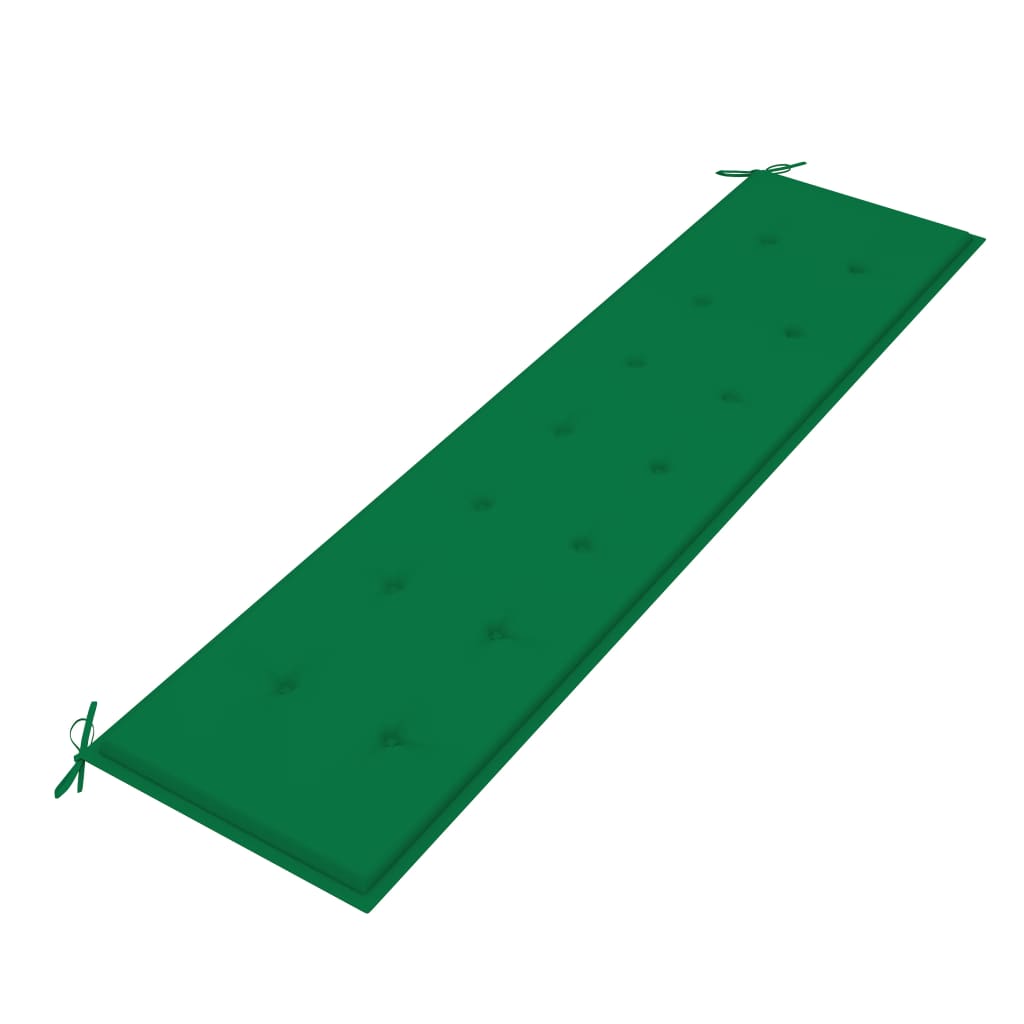 Gartenbank-Auflage Grün 200x50x3 cm Oxford-Gewebe