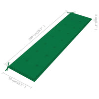 Thumbnail for Gartenbank-Auflage Grün 200x50x3 cm Oxford-Gewebe