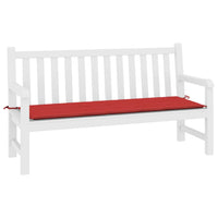 Thumbnail for Gartenbank-Auflage Rot 200x50x3 cm Oxford-Gewebe