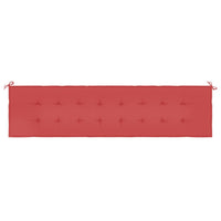 Thumbnail for Gartenbank-Auflage Rot 200x50x3 cm Oxford-Gewebe