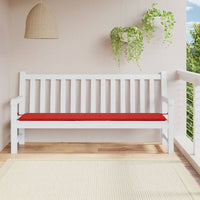 Thumbnail for Gartenbank-Auflage Rot 200x50x3 cm Oxford-Gewebe