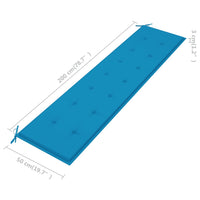 Thumbnail for Gartenbank-Auflage Blau 200x50x3 cm