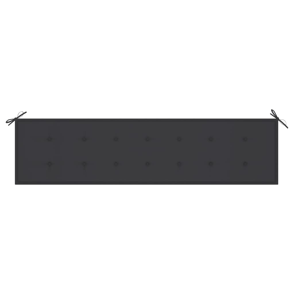 Gartenbank-Auflage Anthrazit 200x50x3 cm