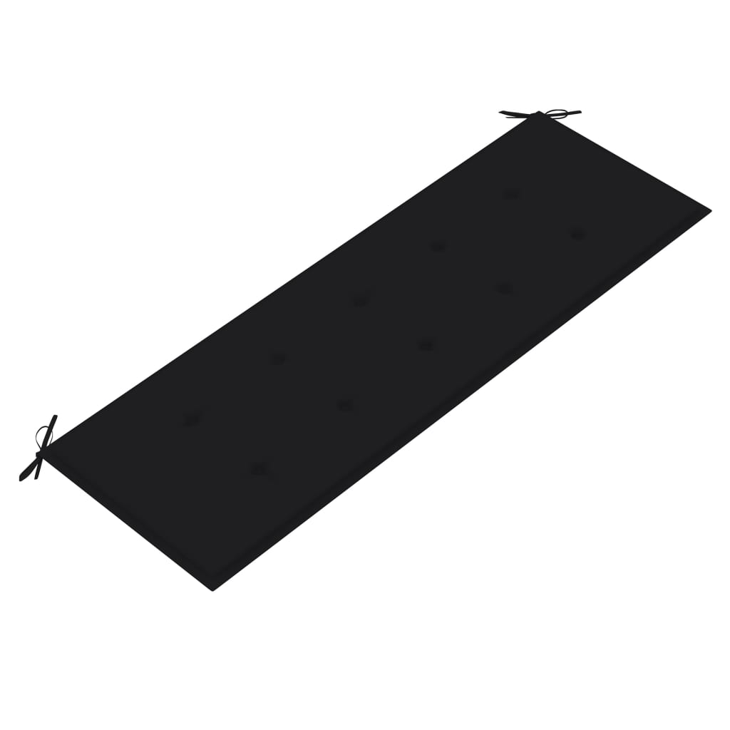 Gartenbank-Auflage Schwarz 150x50x3 cm