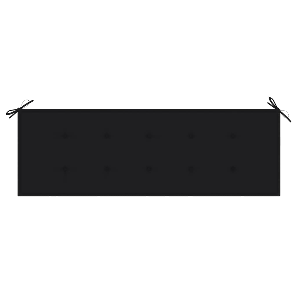 Gartenbank-Auflage Schwarz 150x50x3 cm