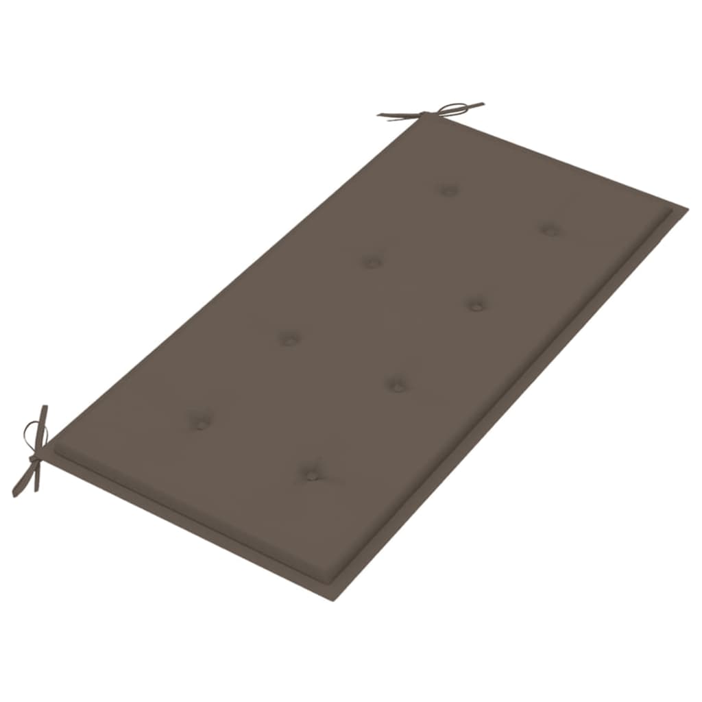 Gartenbank-Auflage Taupe 100x50x3 cm