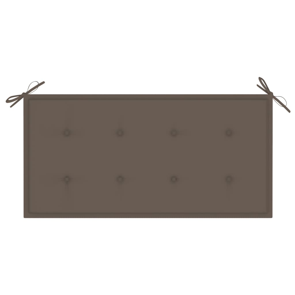 Gartenbank-Auflage Taupe 100x50x3 cm